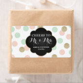 Weddenschappen Ontvangst mini champagne Label Polk (Insitu)