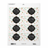 Weddenschappen Ontvangst mini champagne Label Polk (Full Sheet)