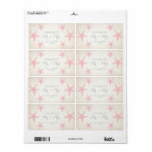 Weddenschappen Ontvangst Mini Champagne Label Star (Full Sheet)