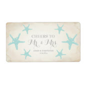 Weddenschappen Ontvangst Mini Champagne Label Star (Voorkant)