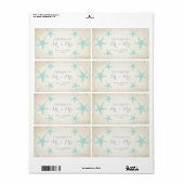 Weddenschappen Ontvangst Mini Champagne Label Star (Full Sheet)
