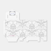 Weddenschappen-ontvangst ten gunste van Boxes-zilv Bedankdoosjes (Uitgevouwen)