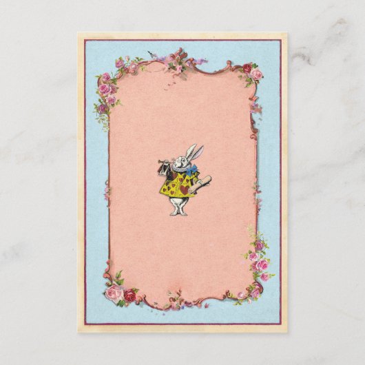 Weddenschappen Ontvangst Wonderland Bloedkonijn Informatiekaartje (Achterkant)