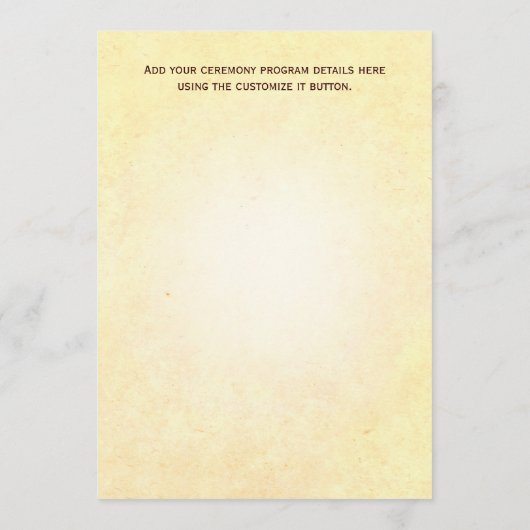 Weddenschappen op de Beach-kaart Programmakaart (Achterkant)