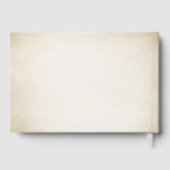 Weddenschappen op een witte bijbel gastenboek (Achterkant)