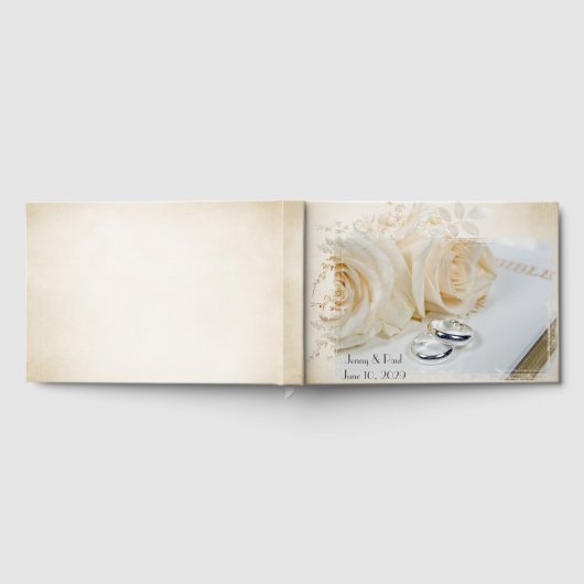 Weddenschappen op een witte bijbel gastenboek (Volledig)