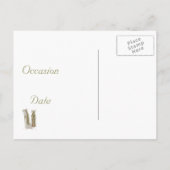 Weddenschappen op hoog niveau aankondigingskaart (Achterkant)