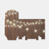 Weddenschappen op Rustic Barn Wood Bedankdoosjes (Uitgevouwen)