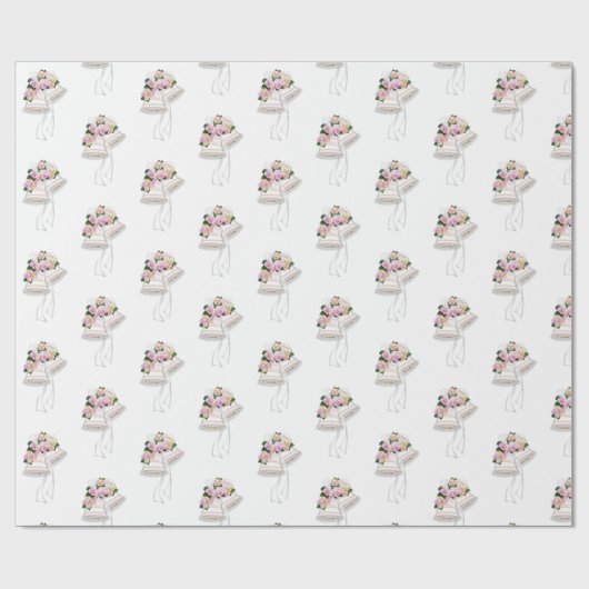 Weddenschappen op wit cadeaupapier (Vlak)