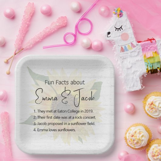 Weddenschappen op zonnebloemen en hout papieren bordje (Feest)