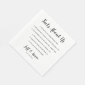 Weddenschappen over ons feest Napkin Servet (Hoek)