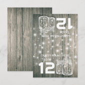 Weddenschappen Plaats Tafelnummer Hout Mason Jars (Voorkant / Achterkant)