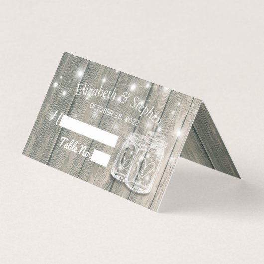 Weddenschappen Plaats Tafelnummer Hout Mason Jars (Voorkant)
