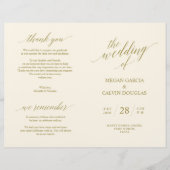 Weddenschappen-programma Modern Elegance GOLD (Voorkant)