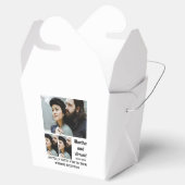 Weddenschappen Receptie aangepast 3 Foto collage Bedankdoosjes (Geopend)