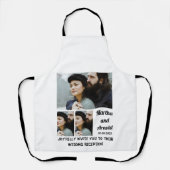 Weddenschappen Receptie aangepast 3 Foto collage Schort (Voorkant)