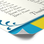 Weddenschappen-receptieschema - Standaardafmetinge Poster (Hoek)