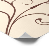 Weddenschappen-receptiescherm - Square Poster (Hoek)