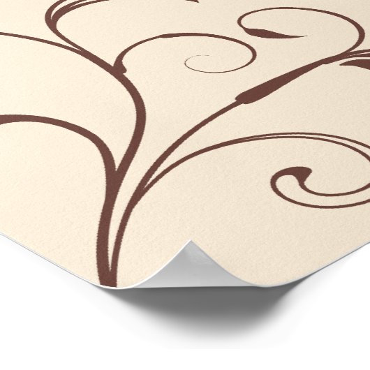 Weddenschappen-receptiescherm - Square Poster (Hoek)