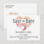 Weddenschappen redden de datum van het Oranje bome Aankondigingskaart (Voorkant / Achterkant)