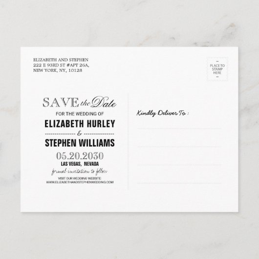 Weddenschappen redden de datum waarop Floral Feath Aankondigingskaart (Achterkant)