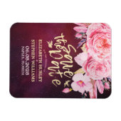 Weddenschappen redden de datum waarop Floral Feath Magneet (Horizontaal)