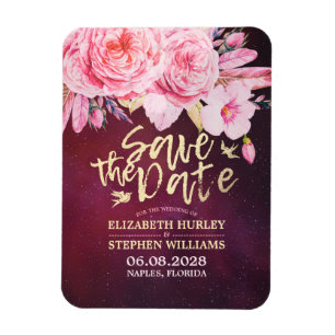 Weddenschappen redden de datum waarop Floral Feath Magneet