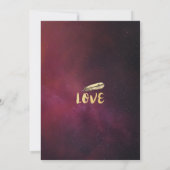 Weddenschappen redden de datum waarop Floral Feath Save The Date (Achterkant)