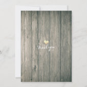 Weddenschappen redden de datum waarop Rustic Wood Save The Date (Achterkant)