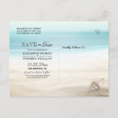 Weddenschappen redden de zomerzandige avondstaarvi aankondigingskaart (Achterkant)