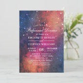 Weddenschappen Rehearsal Dinner Galaxy Star-conste Kaart (Staand voorkant)