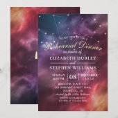 Weddenschappen Rehearsal Dinner Galaxy Star-conste Kaart (Voorkant / Achterkant)