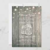 Weddenschappen Rehearsal Dinner Wood Jars String L Kaart (Voorkant)