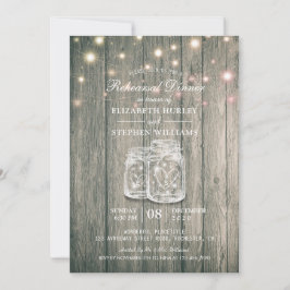 Weddenschappen Rehearsal Dinner Wood Jars String L Kaart