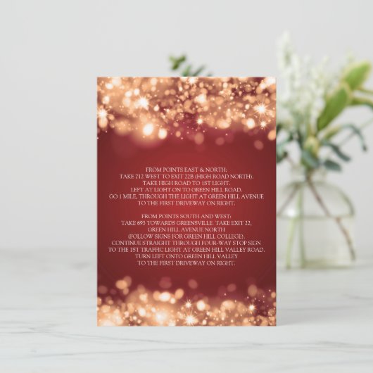 Weddenschappen Rijrichting Mousserend Licht Goud Informatiekaartje (Staand voorkant)