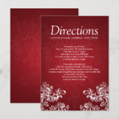 Weddenschappen Rijrichting  Zwemelen 2 Rood Informatiekaartje (Voorkant / Achterkant)