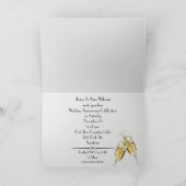 Weddenschappen Rings Champagne Jubileum Party Invi (Binnen)