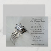 Weddenschappen Rings Post Marriage Brunch Uitnodig Kaart (Voorkant / Achterkant)