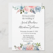 Weddenschappen - Roze, blauwe Rozen Kaart (Voorkant)