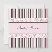 Weddenschappen Roze Stripes Kaart (Voorkant)