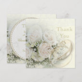 Weddenschappen, Rozen, duiven en kant bedankt (Voorkant / Achterkant)