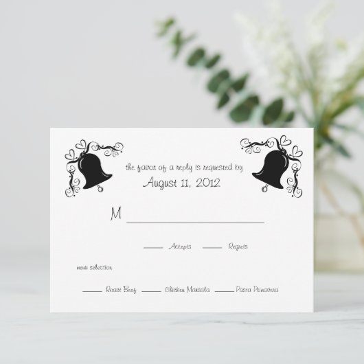 Weddenschappen RSVP Kaartje (Staand voorkant)