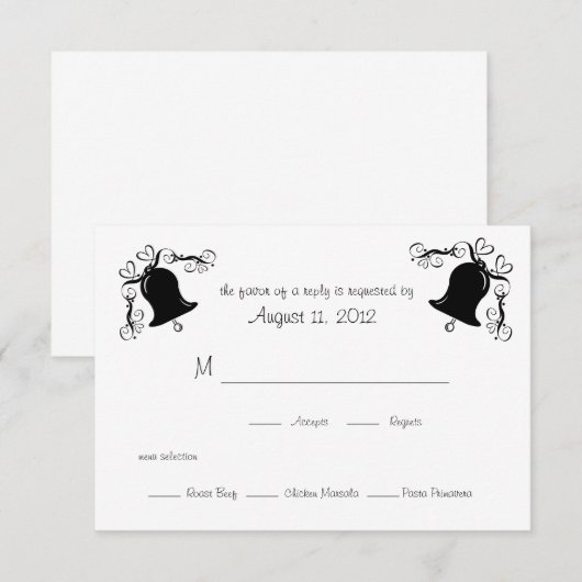 Weddenschappen RSVP Kaartje (Voorkant / Achterkant)