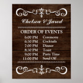 Weddenschappen - Rustic Wedding Sig Poster (Voorkant)