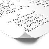 Weddenschappen-sessieschema's, bewerkbare achtergr poster (Hoek)