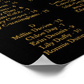 Weddenschappen-sessieschema's, bewerkbare achtergr poster (Hoek)