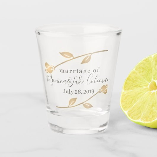Weddenschappen - Shot Glass Wedding Favor Shot Glas (Voorkant)