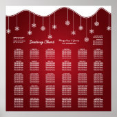 Weddenschappen Snowflake Decoratie Rood (Voorkant)