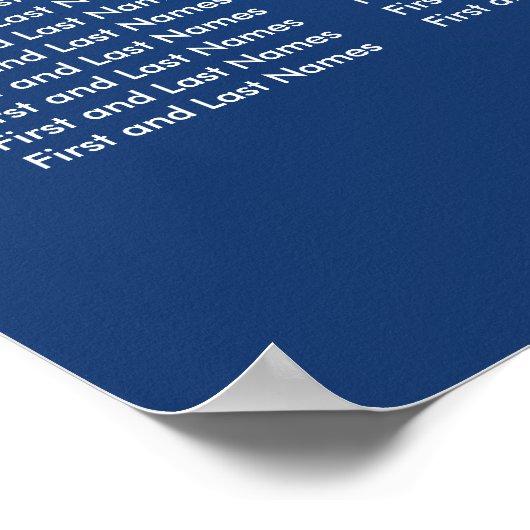 Weddenschappen Snowflake Decoration Blue Poster (Hoek)