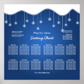 Weddenschappen Snowflake Decoration Blue Poster (Voorkant)